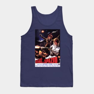 Vintage Science Fiction Movie Poster - Battle in the Stars Tank Top